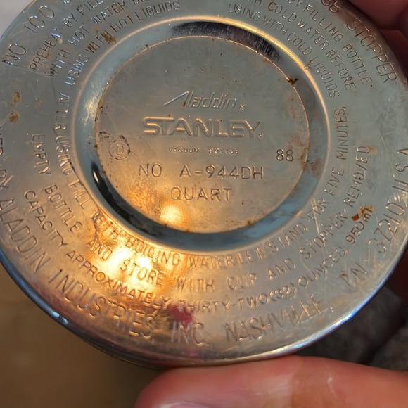 Aladdin Stanley Vintage Quart Green Thermos 1988 - Picture 5 of 9